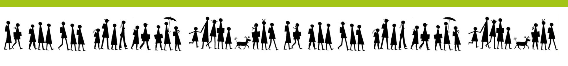 Illustration: Silhouetten von Schülern die zur Schule gehen